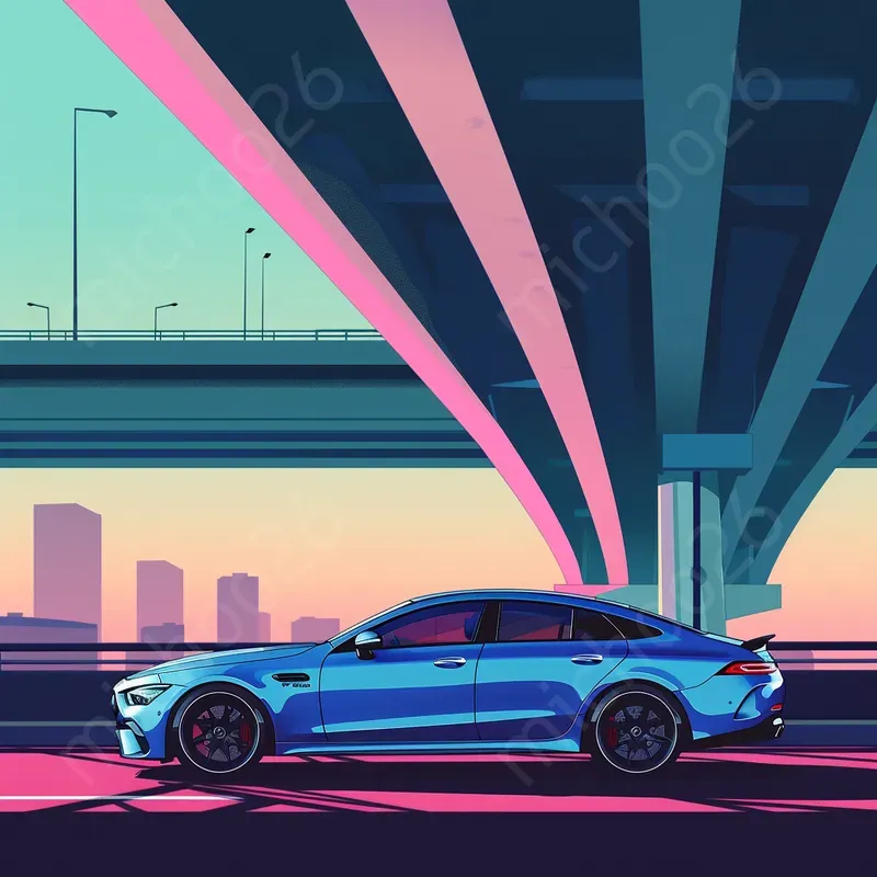 Minimal Cartoon Style Cars Pictures