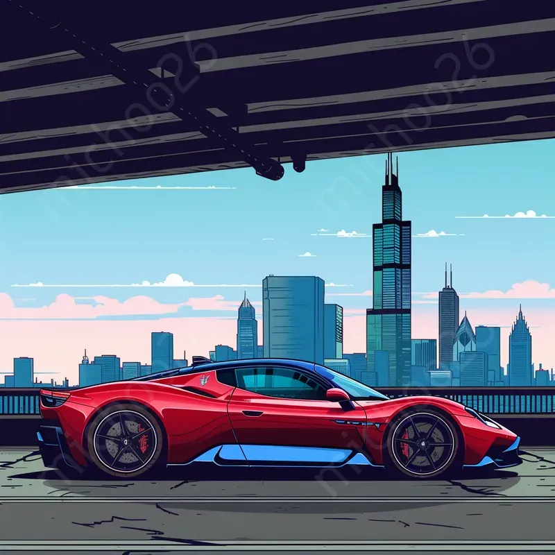 Minimal Cartoon Style Cars Pictures