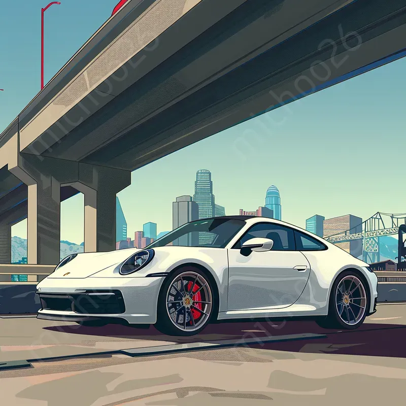 Minimal Cartoon Style Cars Pictures