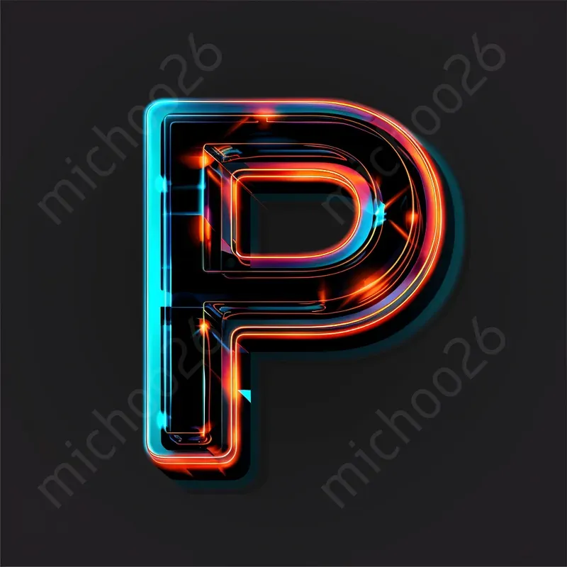 Neon Lights Color Letters Or Numbers