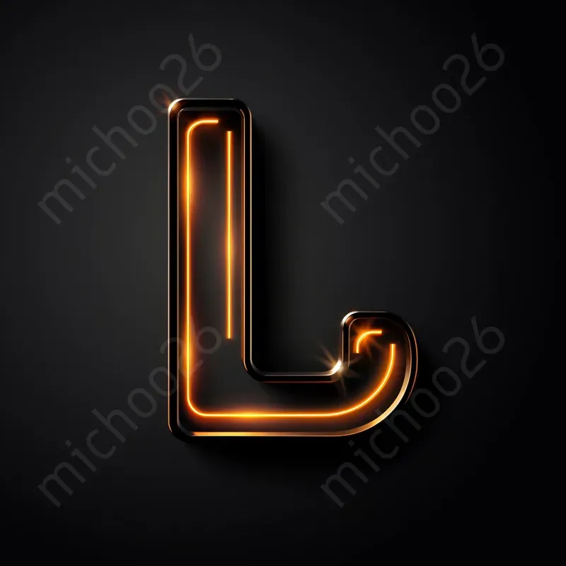 Neon Lights Color Letters Or Numbers