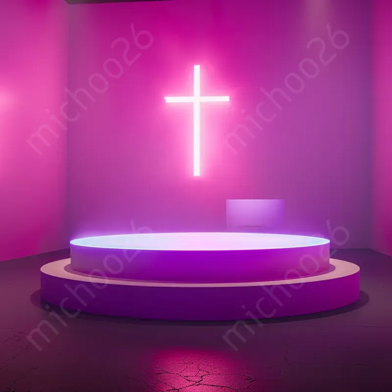 Podiums For Products With Illumination