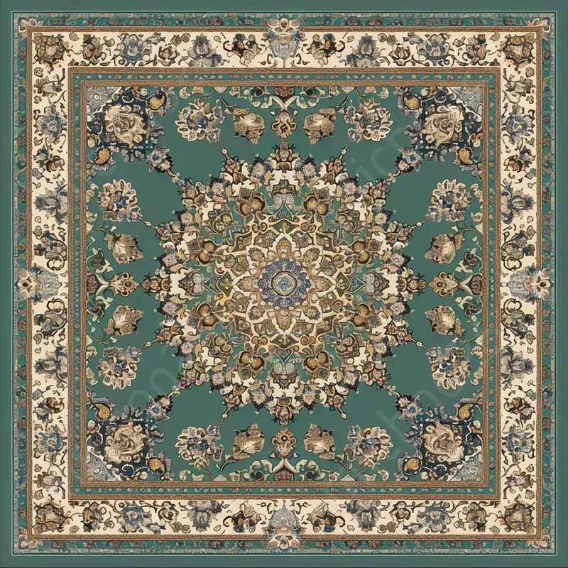 Middle Eastern Ornate Carpet Patterns