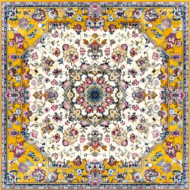 Middle Eastern Ornate Carpet Patterns