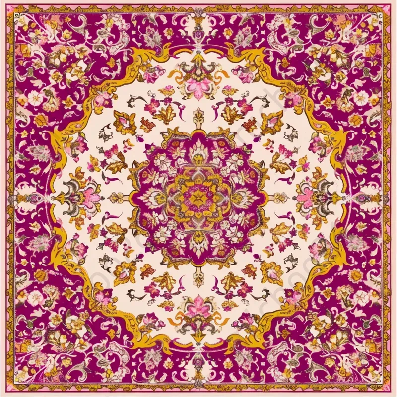 Middle Eastern Ornate Carpet Patterns
