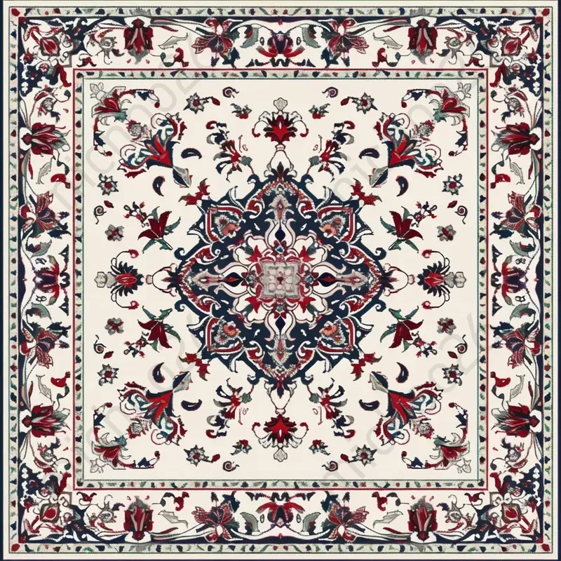 Middle Eastern Ornate Carpet Patterns