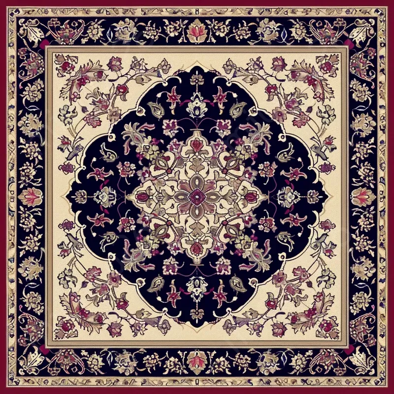 Middle Eastern Ornate Carpet Patterns