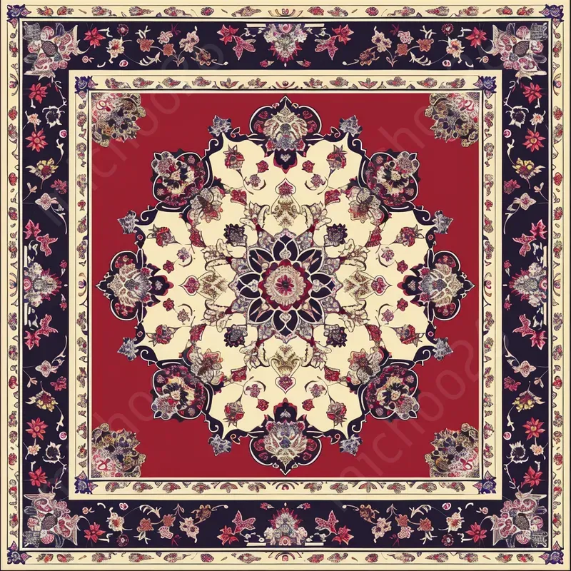 Middle Eastern Ornate Carpet Patterns