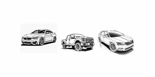 Simple Drawings Of Cars generated by midjourney