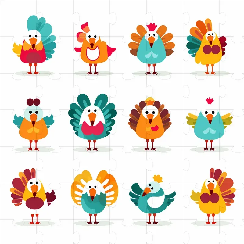 Cute Little Character Icons Vectors