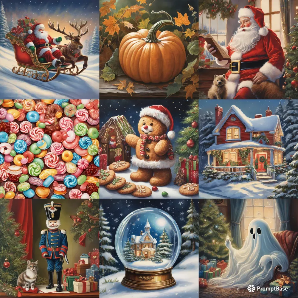 Merry Christmas Vintage Card Postals