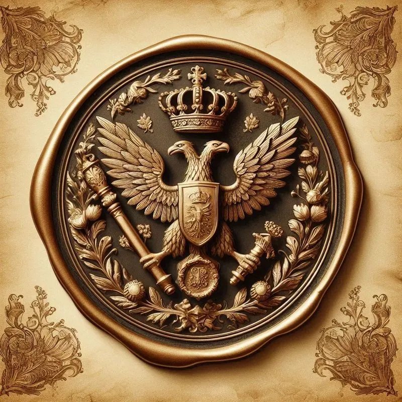 Royal Wax Seals With Majestic Symbols