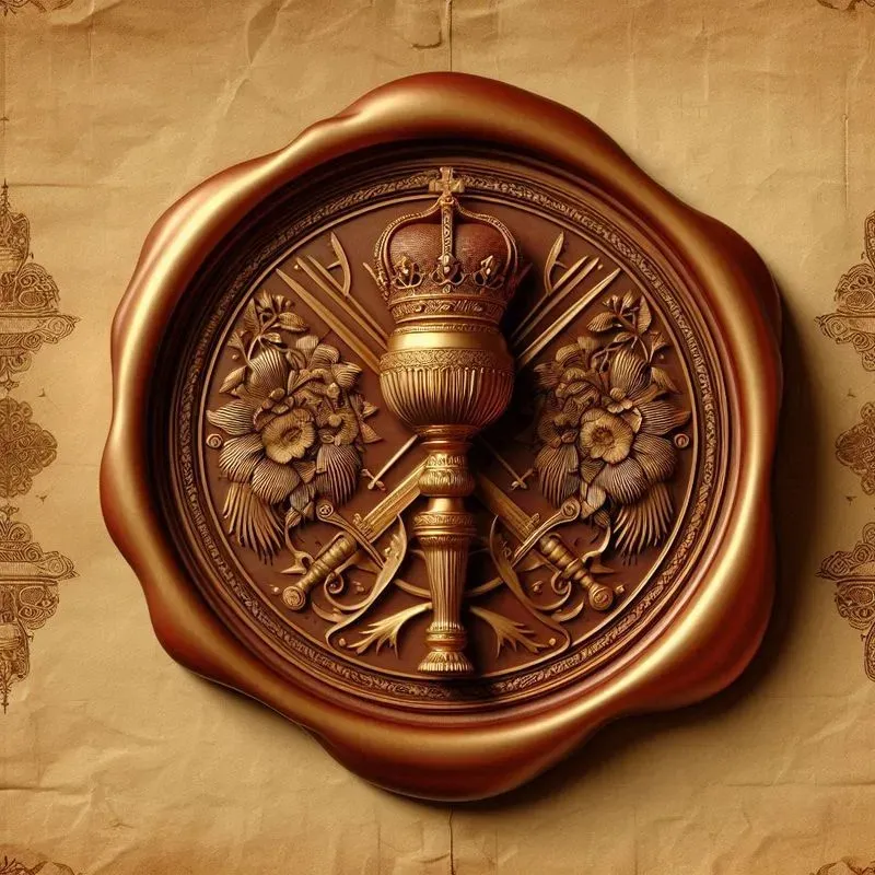 Royal Wax Seals With Majestic Symbols