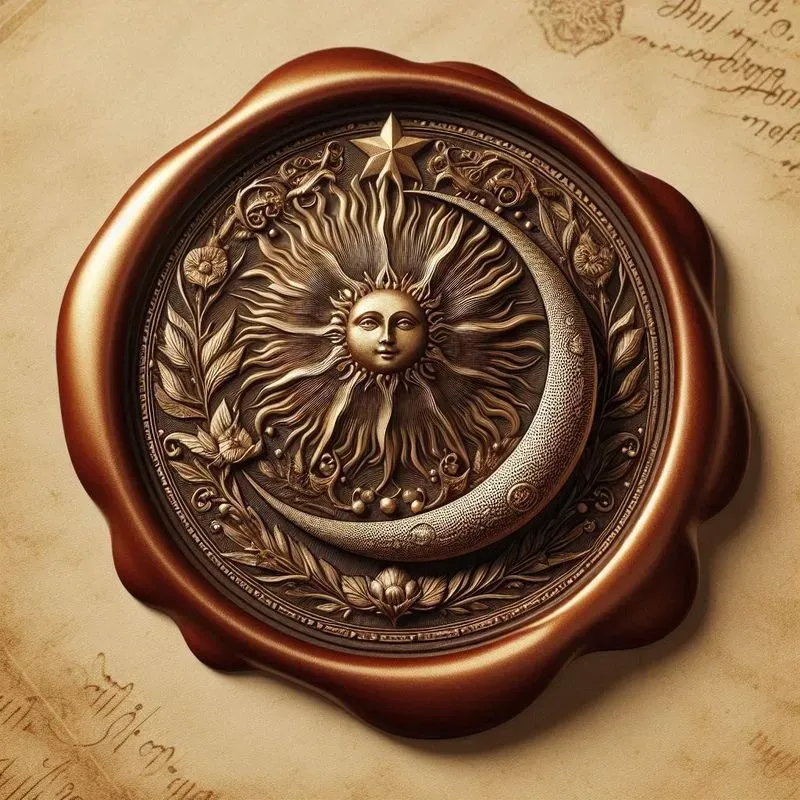 Royal Wax Seals With Majestic Symbols