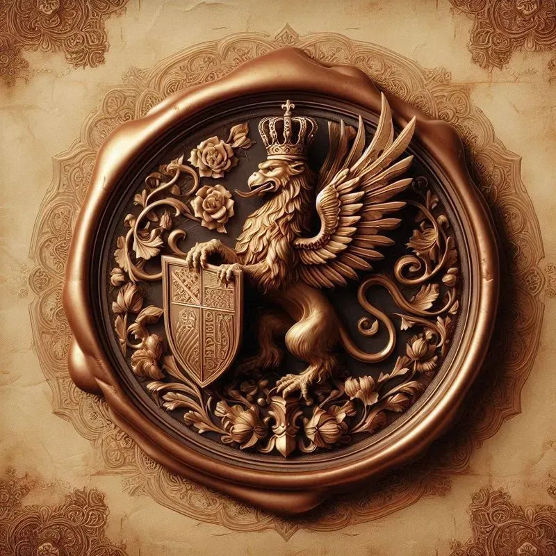 Royal Wax Seals With Majestic Symbols
