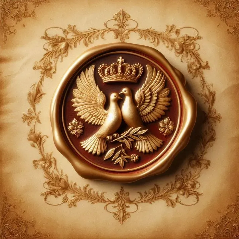 Royal Wax Seals With Majestic Symbols