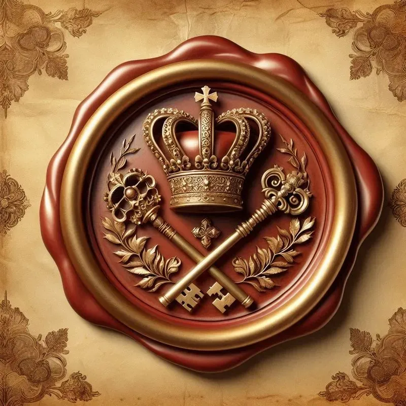 Royal Wax Seals With Majestic Symbols