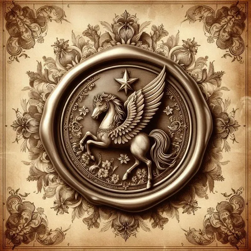 Royal Wax Seals With Majestic Symbols