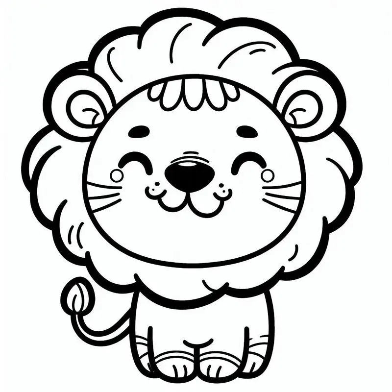 Simple Animal Coloring Pages For Kids