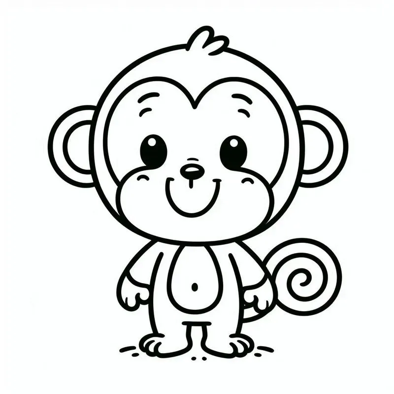 Simple Animal Coloring Pages For Kids