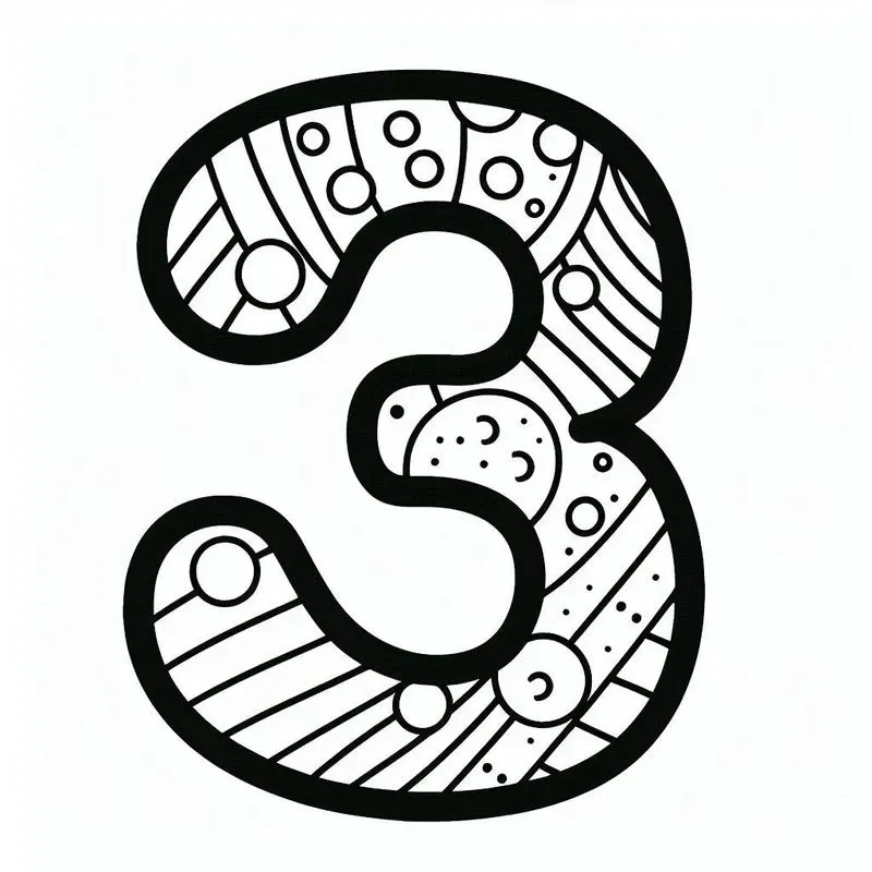 Coloring Pages Numbers For Kids