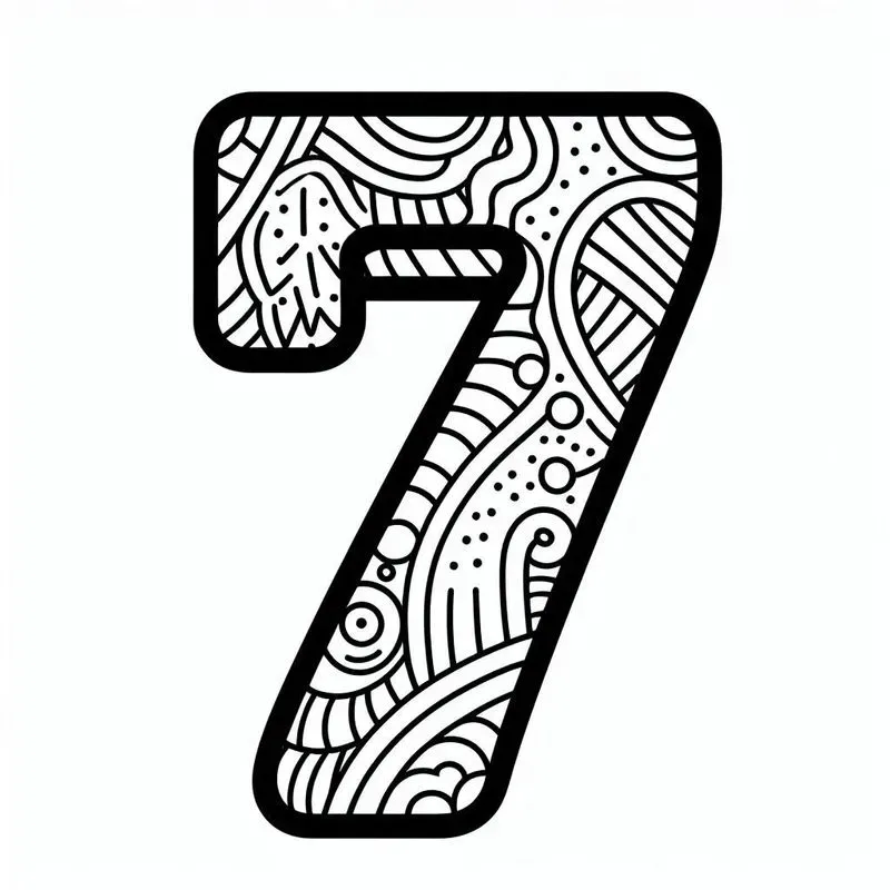 Coloring Pages Numbers For Kids