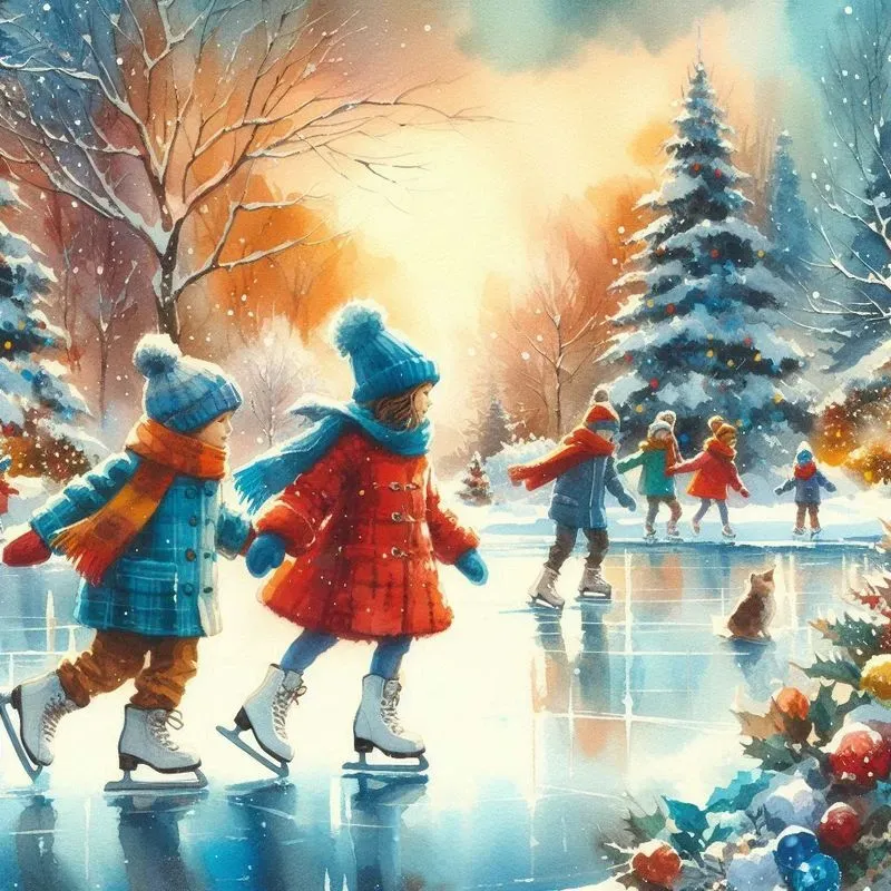 Cozy Watercolor Christmas Scenes