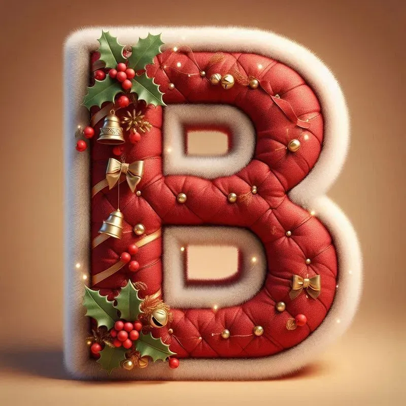 Festive 3D Christmas Alphabets