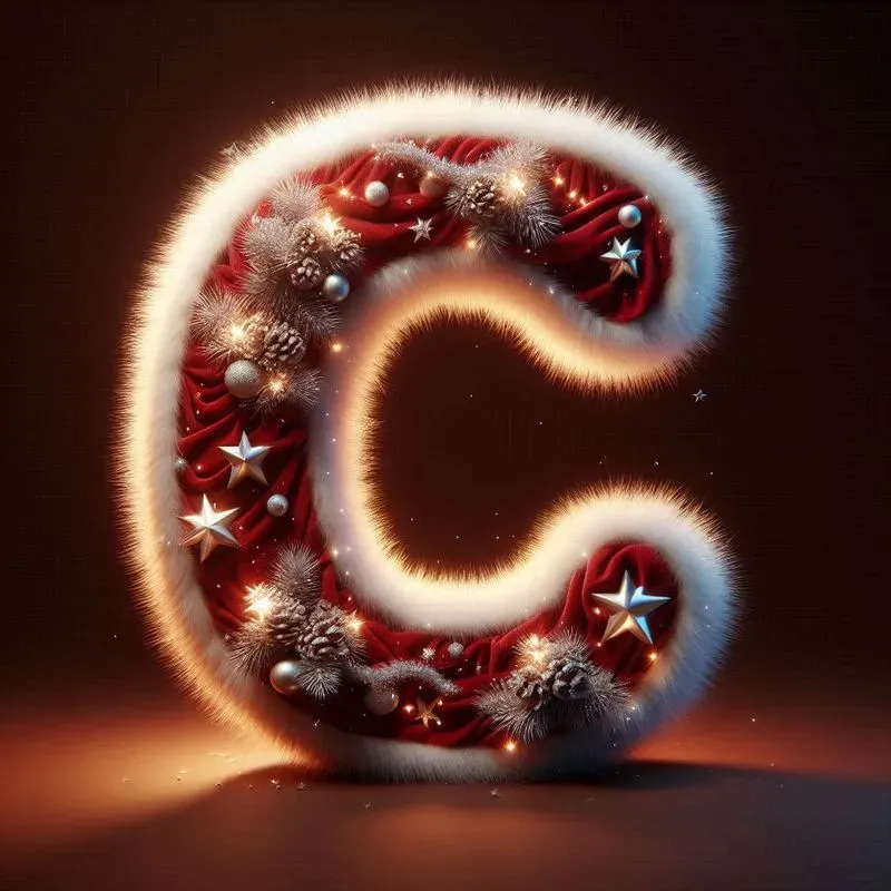 Festive 3D Christmas Alphabets