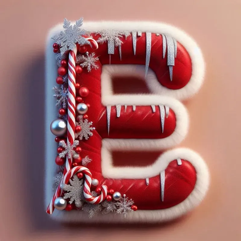 Festive 3D Christmas Alphabets