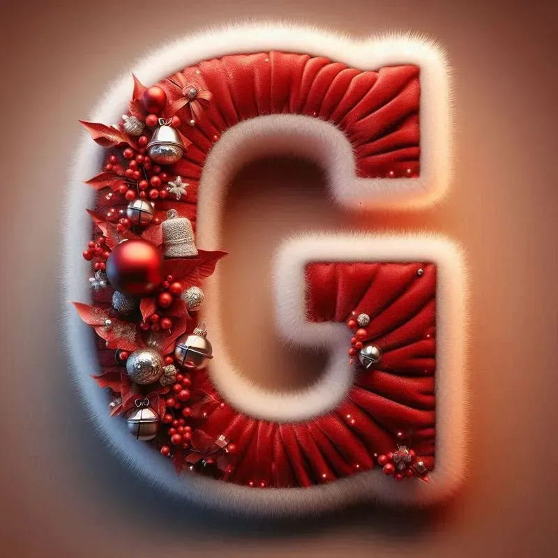 Festive 3D Christmas Alphabets