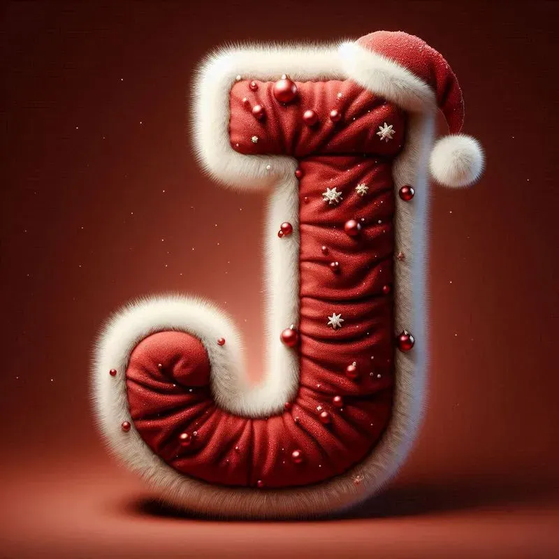 Festive 3D Christmas Alphabets
