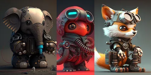 Hyperrealistic Cyberpunk Mechanics generated by midjourney