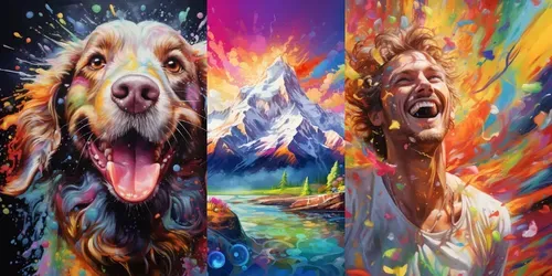 Splash Paint Art generated by midjourney