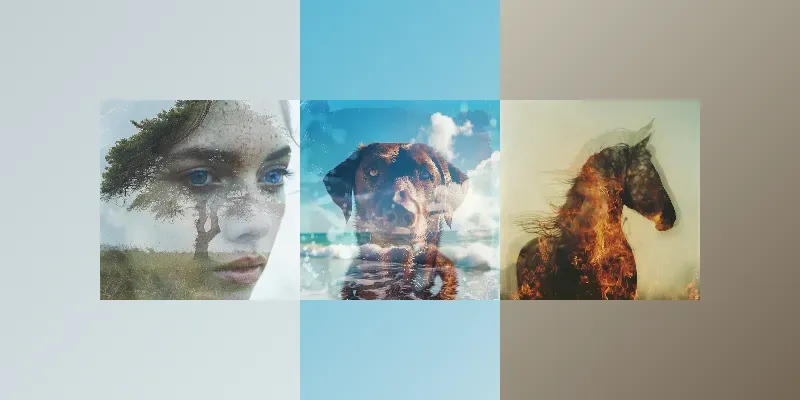 Double Exposure Portraits generated by undefined