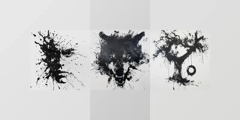 Ink Splat Art generated by undefined
