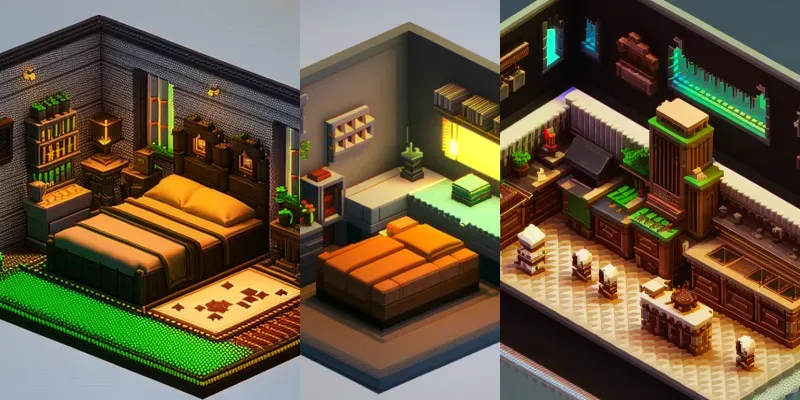 Mini Stylized Rooms generated by undefined