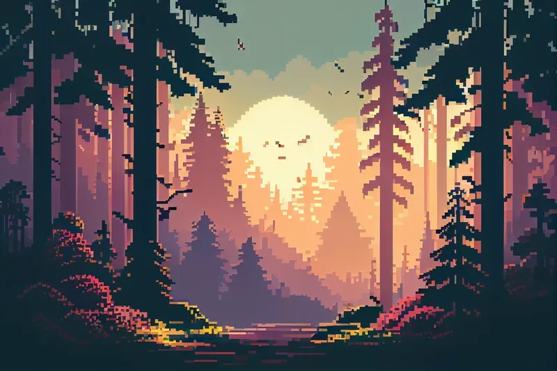 Stunning Pixel Art Landscapes