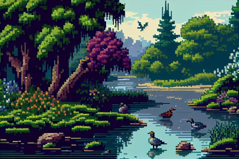 Stunning Pixel Art Landscapes