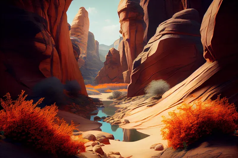 Surrealist Art With Warm Tones