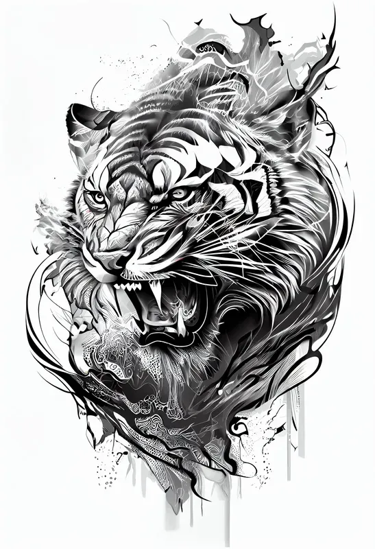 Clean Art For Tattoos Or Coloring Books