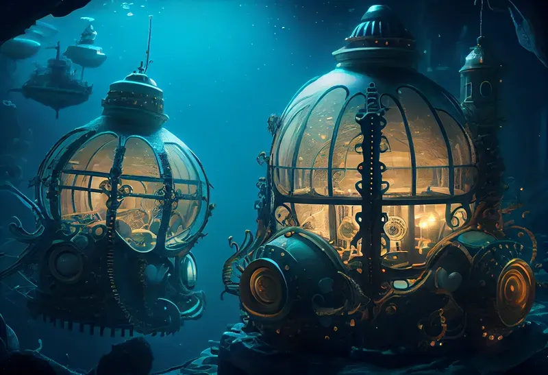 Realistic Steampunk Scenes