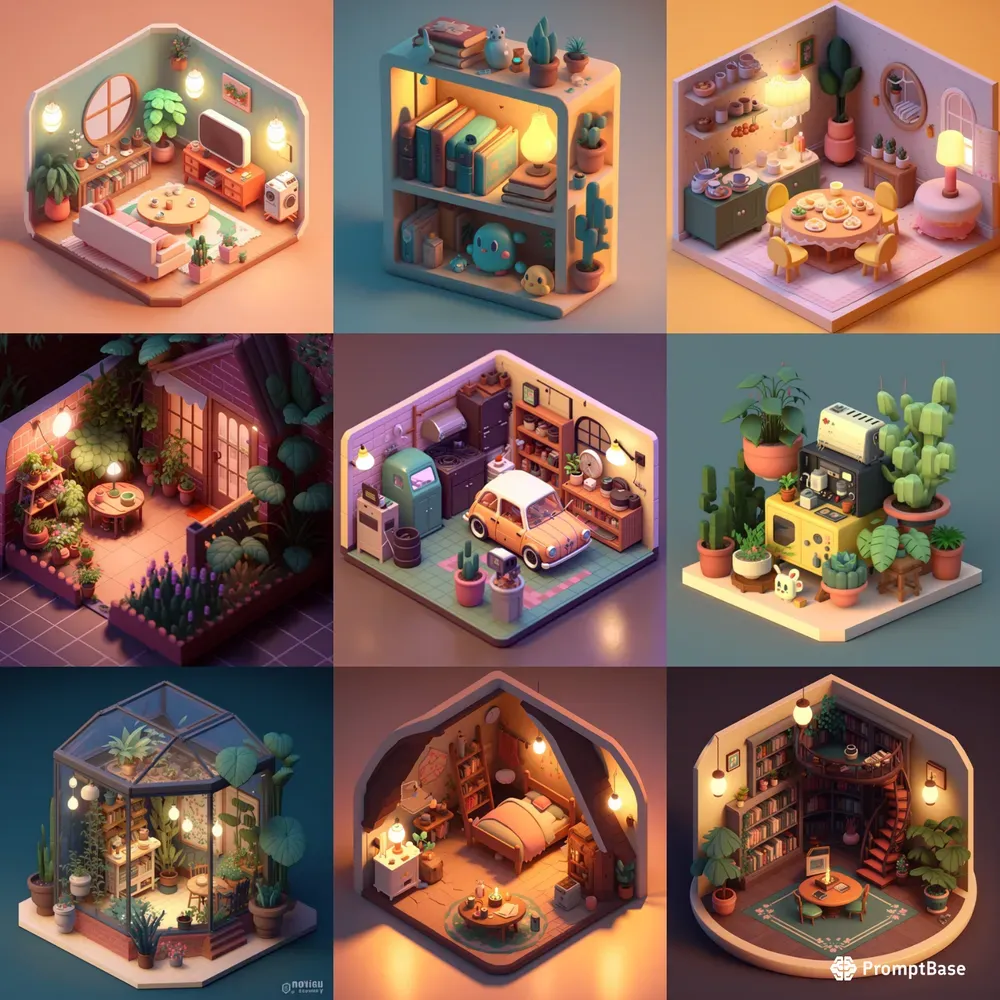 Isometric Rooms And Props