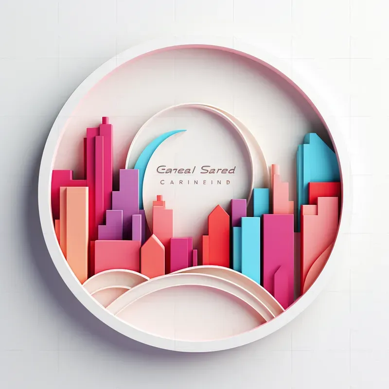 Artistic Circle Papercut Decos