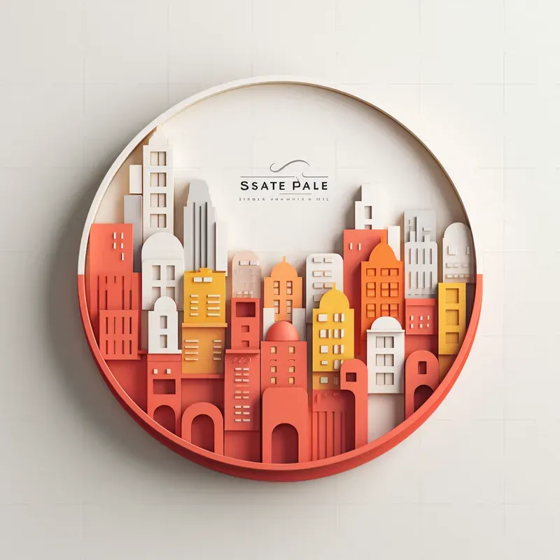 Artistic Circle Papercut Decos