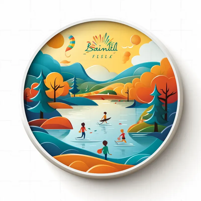 Artistic Circle Papercut Decos