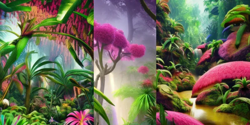 Color Changing Rainforests generated by undefined