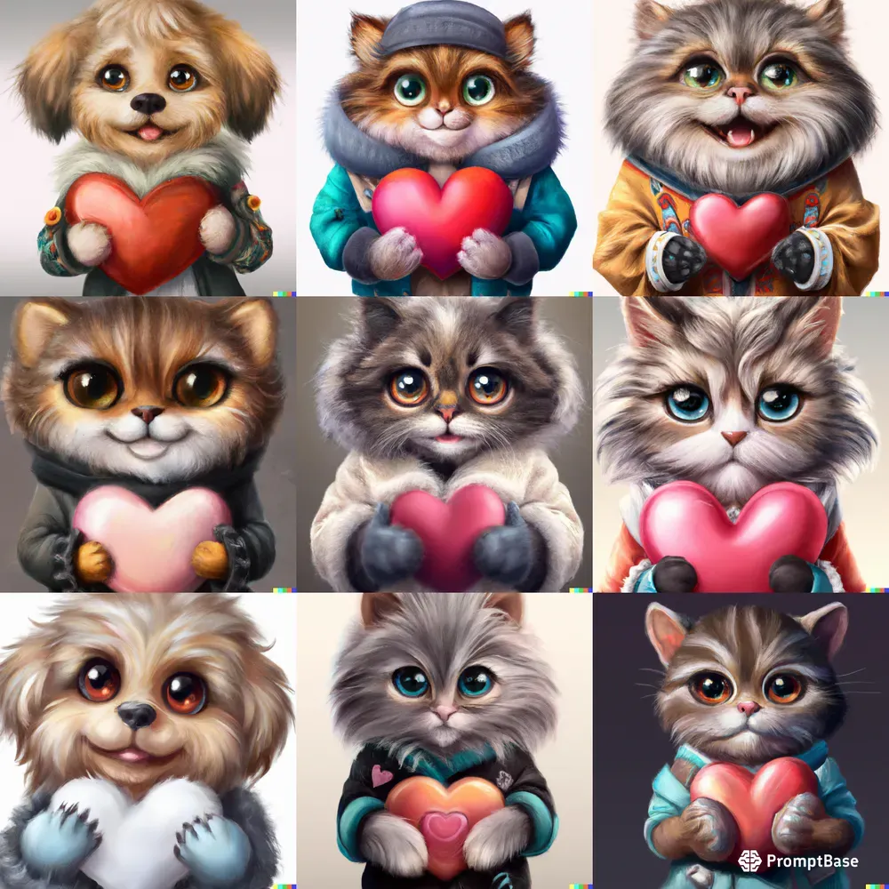 Animal Heart Illustrations