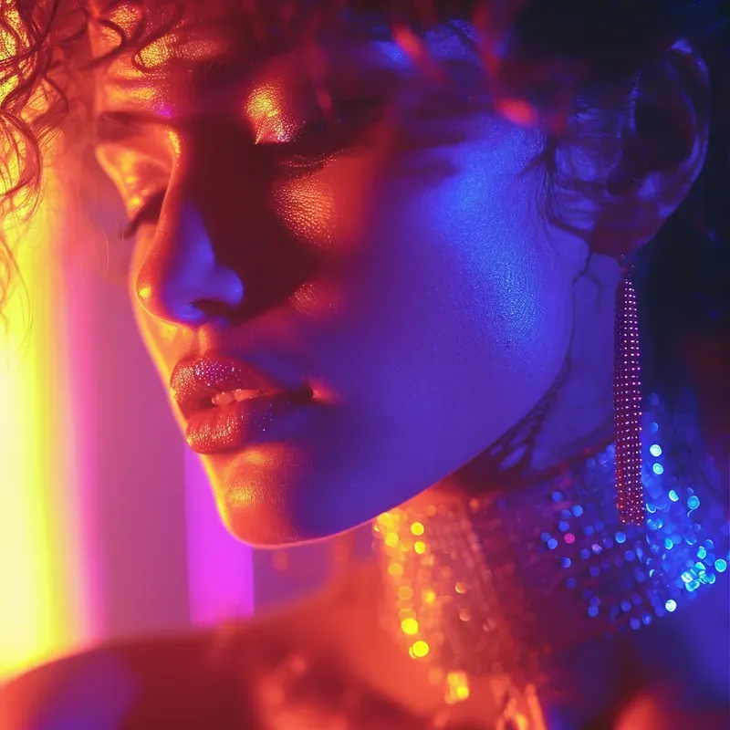1980s Vibrant Glam Film Aesthetics