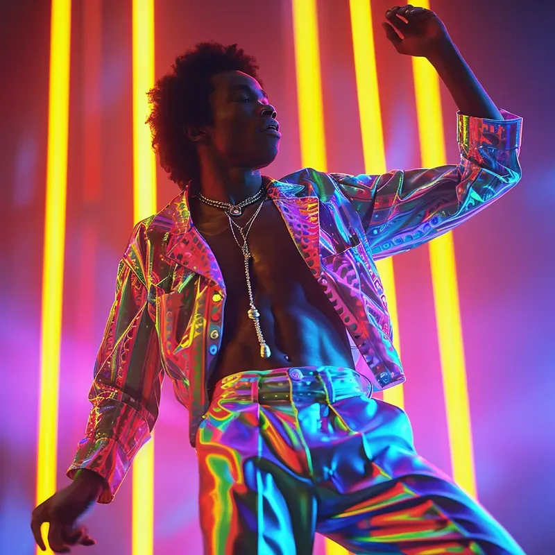 1980s Vibrant Glam Film Aesthetics